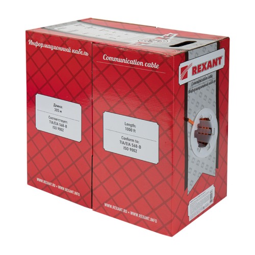 Витая пара F/UTP CAT 5e 4x2x0.50мм LSZH нг(А)-HF 24AWG IN оранжевый