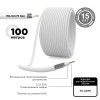 Кабель коаксиальный RG-6U 75 Ом CCS/Al/Al 64% INDOOR белый 100 м