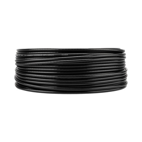Кабель коаксиальный RG-6U, 75 Ом, CCS/Al/Al, 64%, OUT черный 100 м