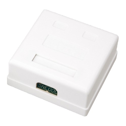 Розетка компьютерная 2-порт RJ 45 (8P8C)cat 5e внешняя,