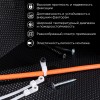 Хомут-стяжкa нейлоновая под винт 100x3,6 мм, белая, 100 шт