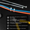 Хомут-стяжка кабельная нейлоновая 200x3,6 мм, белая, упаковка 100 шт, REXANT