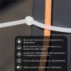 Хомут-стяжка кабельная нейлоновая 250x4,8 мм, белая, 100 шт