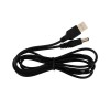 Кабель USB штекер - DC 2.1х5.5мм, 1.5м., черный