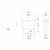 Переключатель клавишный 250В 10А (3с) вкл-выкл-вкл черный с нейтралью