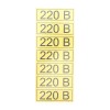 Наклейка знак электробезопасности  ''220 В '' 35х100 мм 70шт., REXANT