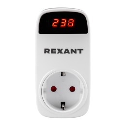 Реле напряжения вилка-розетка c дисплеем 16А REXANT