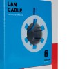Витая пара U/UTP 4PR 23AWG CAT6 SOLID PVC IN синий 305 м