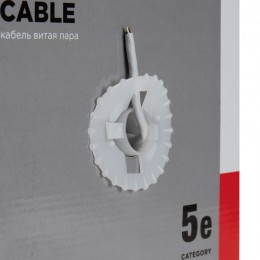 Витая пара U/UTP 4PR 24AWG CAT5e PVC INDOOR SOLID серый 305м