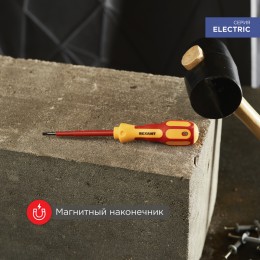 Отвертка шлицевая диэлектрическая SL4x100 мм