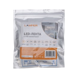 Лента светодиодная 4.8Вт/м 5В 2700K IP20 LEDx60/м 3м SMD2835