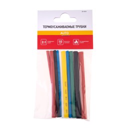 Набор термоусадочных трубок ТУТнг (2:1), 6 цветов, 10 шт. по 10 см
