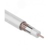 Кабель коаксиальный RG-6U, 75 Ом, Cu/Al/Cu, 75%, IN, белый, 100 м