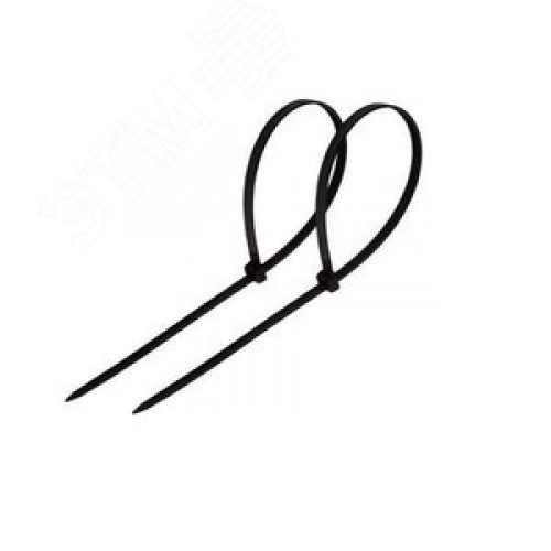 Хомут-стяжка кабельная нейлоновая 150x3,6 мм, черная, 100 шт