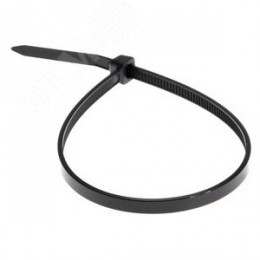 Хомут-стяжка кабельная нейлоновая 200x4,8 мм, черная, упаковка 100 шт, REXANT