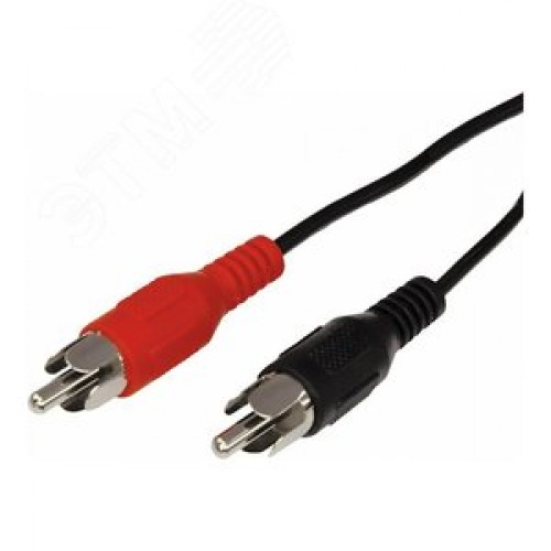 Шнур 2 RCA - 2 RCA, 1.5 м., черный
