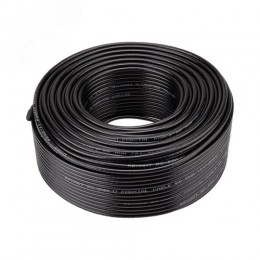 Кабель коаксиальный RG-58 A/U 50 Ом Cu/Al/Cu 64%  бухта 100м черный, REXANT