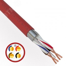 Кабель для пожарной сигнализации КПСВЭВнг(А)-LS 2x2x0,50 кв.мм , 200м,
