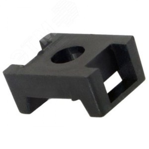 Площадка для крепления стяжки ПС-2 22x16 мм черная 100 шт,