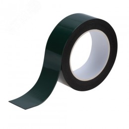 Двухсторонний скотч, черная, вспененная ЭВА основа, 40 мм, ролик 5 м