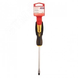 Отвертка шлицевая SL6х125 мм, двухкомпонентная рукоятка