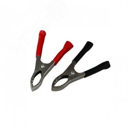 Зажим крокодил, длина 75 мм, ток 30A, 2 шт., пакет БОПП,