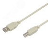 Кабель USB B - USB A, 1.8м., серый