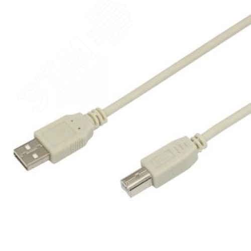 Кабель USB B - USB A, 1.8м., серый