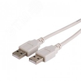 Кабель USB (шт. USB A - шт. USB A), 1.8м., серый