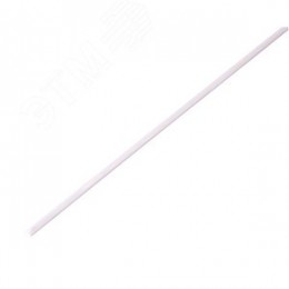 Термоусаживаемая трубка 1,0 0,5 мм, белая, упаковка 50 шт. по 1 м, REXANT