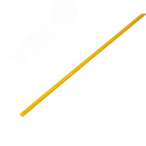 Термоусаживаемая трубка 3,0 1,5 мм, желтая, упаковка 50 шт. по 1 м, REXANT
