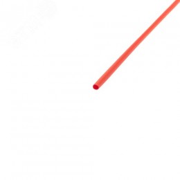 Термоусаживаемая трубка 3,0 1,5 мм, красная, упаковка 50 шт. по 1 м, REXANT