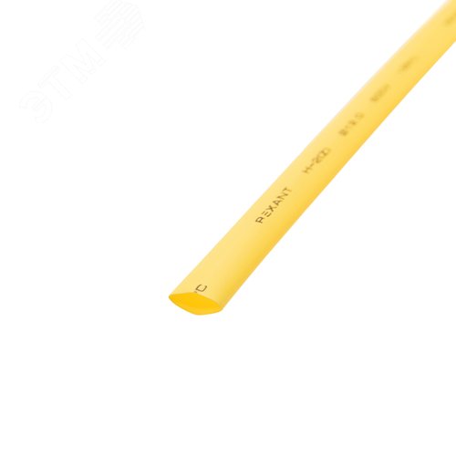 Термоусаживаемая трубка 12,0 6,0 мм, желтая, упаковка 50 шт. по 1 м, REXANT