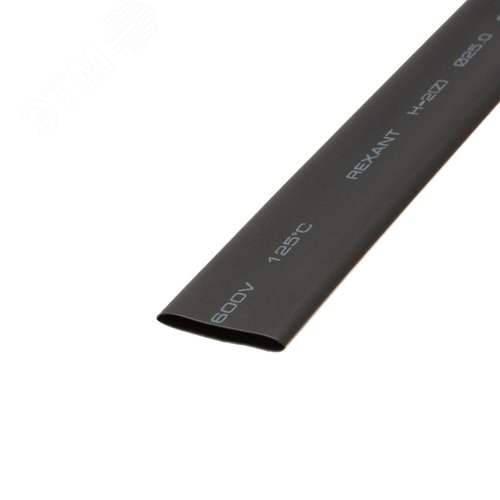 Трубка термоусадочная ТУТнг (2:1) 25/12,5 мм, черная, 10 шт. по 1 м