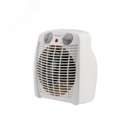 Тепловентилятор электрический настольный 2кВт со спиральным нагревательным элементом, белый