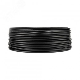 Кабель коаксиальный RG-6U, 75 Ом, CCS/Al/Al, 64%, OUT черный 100 м