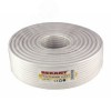 Кабель коаксиальный RG-6U+Cu, 75 Ом, Cu/Al/Cu, 64%, бухта 100 м, белый, REXANT