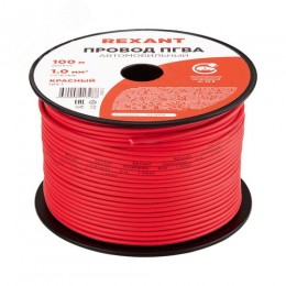 Провод ПГВА 1х1.00 мм2, красный, бухта 100 м,