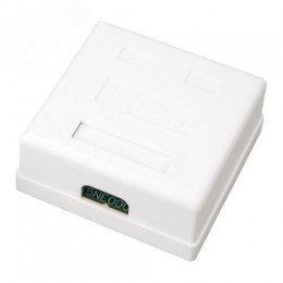 Розетка компьютерная 2-порт RJ 45 (8P8C)cat 5e внешняя,