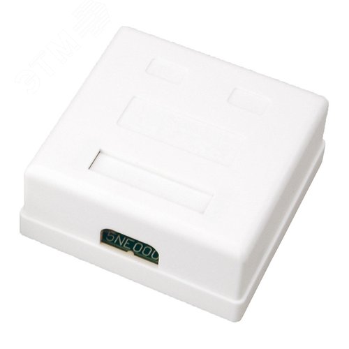 Розетка компьютерная 2-порт RJ 45 (8P8C)cat 5e внешняя,