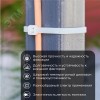 Хомут-стяжка кабельная нейлоновая 300x4,8 мм, белая, 100 шт