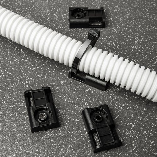 Площадка под стяжку для прямого монтажа, черная (100 шт/уп) ,