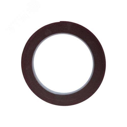 Двухсторонний скотч, серый, на HBA акриловой основе, 12 мм, ролик 5 м