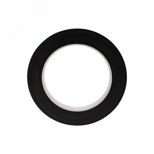 Двухсторонний скотч, черная, вспененная ЭВА основа, 25 мм, ролик 5 м