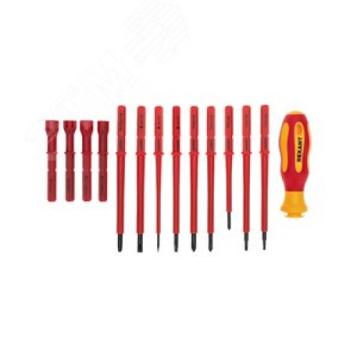 Набор отверток диэлектрических, 14 предметов