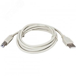 Кабель USB B - USB A, 1.8м., серый