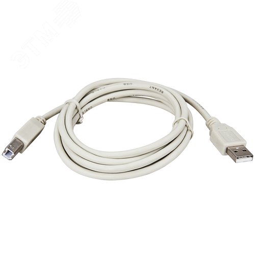 Кабель USB B - USB A, 1.8м., серый