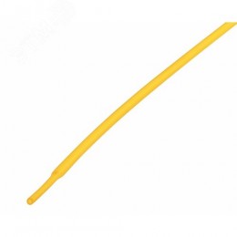 Термоусаживаемая трубка 1,0 0,5 мм, желтая, упаковка 50 шт. по 1 м, REXANT