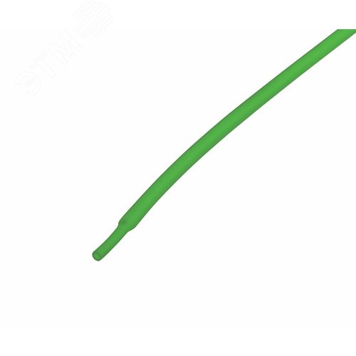 Термоусаживаемая трубка 2,0 1,0 мм, зеленая, упаковка 50 шт. по 1 м, REXANT