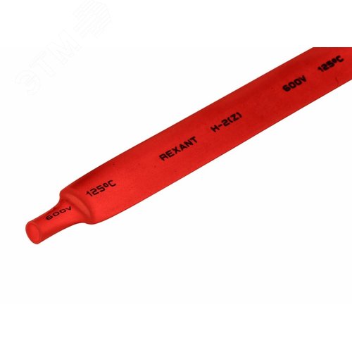 Термоусаживаемая трубка 12,0 6,0 мм, красная, упаковка 50 шт. по 1 м, REXANT